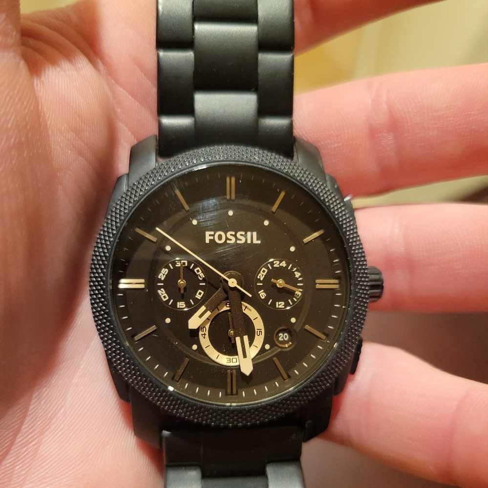 Fossil Matte Black Mens Watch